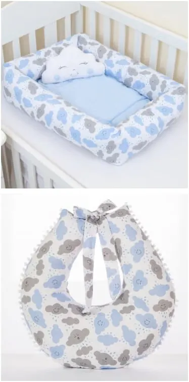 Ninho e bolsa porta-bebê