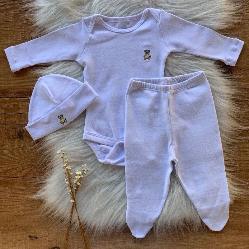 Kit body, calça e touca